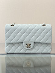 Chanel classic flap bag – light blue size 25cm  - 3