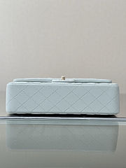 Chanel classic flap bag – light blue size 25cm  - 4