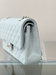 Chanel classic flap bag – light blue size 25cm  - 5