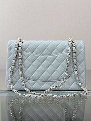 Chanel classic flap bag – light blue size 25cm  - 6