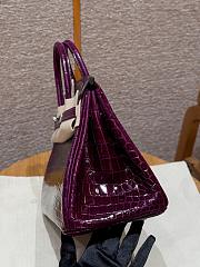 Hermès Birkin 25 – N5 Cassis Niloticus Crocodile - 3