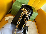Gucci Horsebit 1955 Small Shoulder black Bag  size 24 × 15 × 5.5 cm - 6