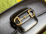 Gucci Horsebit 1955 Small Shoulder black Bag  size 24 × 15 × 5.5 cm - 2