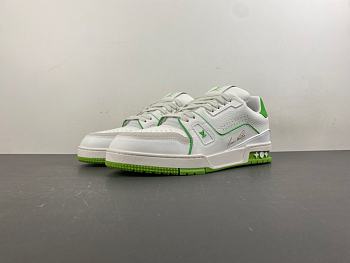LV trainer, white, grey, and green