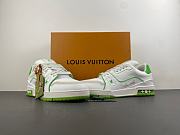 LV trainer, white, grey, and green - 5