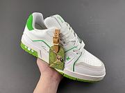 LV trainer, white, grey, and green - 6