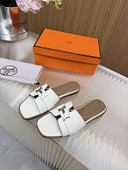 Hermes Women Giulia Sandal white - 3