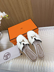 Hermes Women Giulia Sandal white - 6