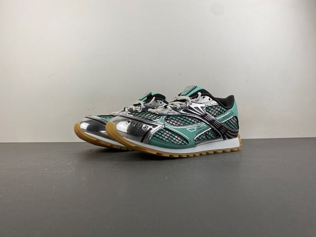 Bottega Veneta Orbit Biliard Green Silver - 1