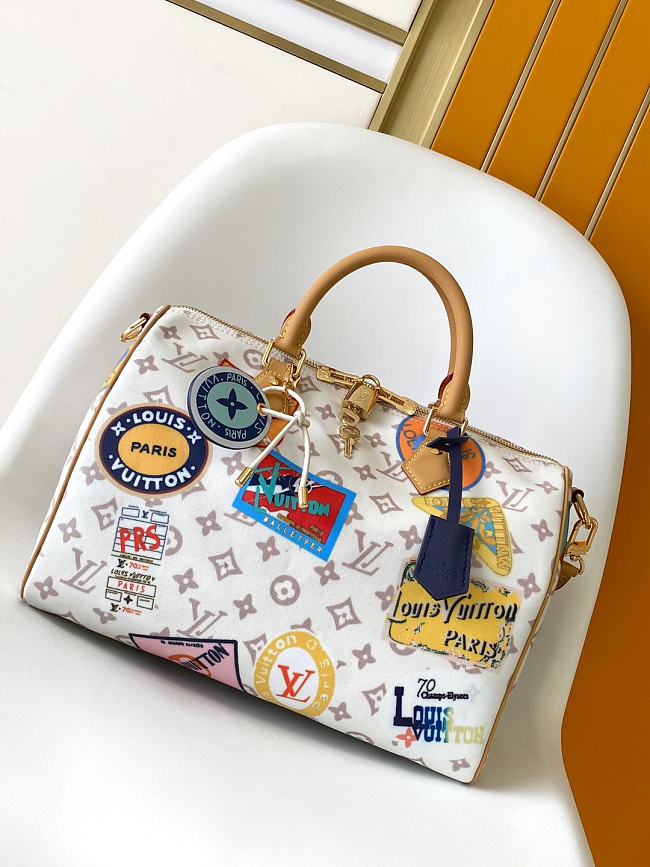 Louis Vuitton Speedy Soft 30 Monogram Dune Pink size 。30.0 x 21.0 x 17.0 - 1