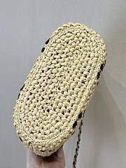 Chanel Coco Beach quilted straw tote size 26 × 54 × 18 cm - 5