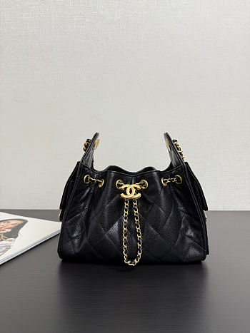 Chanel 26C bucket bag with drawstring mini size 22*21*10cm 
