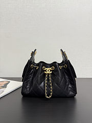 Chanel 26C bucket bag with drawstring mini size 22*21*10cm  - 5