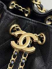 Chanel 26C bucket bag with drawstring mini size 22*21*10cm  - 2