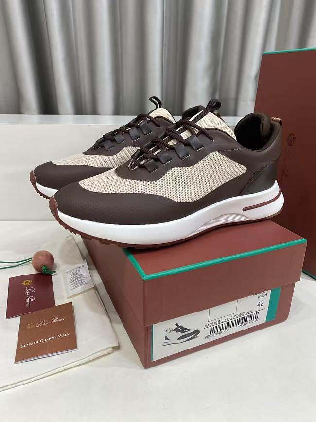 Loro Piana Week End Walk Desert Light Sneaker - 1