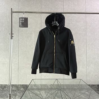 Moose Knules SS23 solid color hooded zip-up
