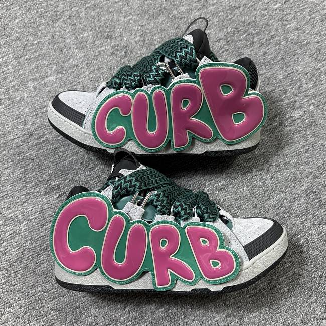  Lanvin Curb-Lettering Sneakers  - 1