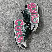  Lanvin Curb-Lettering Sneakers  - 4